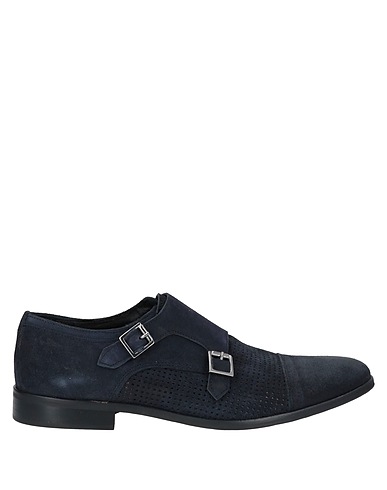 GREY DANIELE ALESSANDRINI Loafers Midnight blue Leather