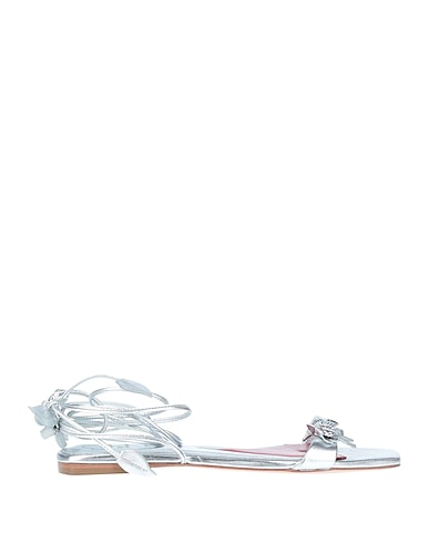ROGER VIVIER Sandalen Silber Leder