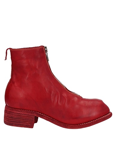 GUIDI Stivaletti Rosso Pelle di cavallo