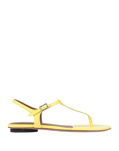 L' AUTRE CHOSE Flip flops Yellow Kidskin
