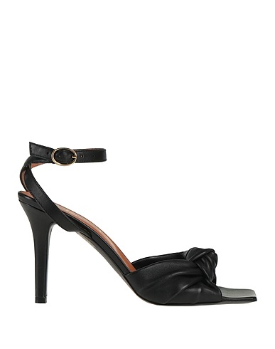 VIA ROMA 15 Sandals Black Leather