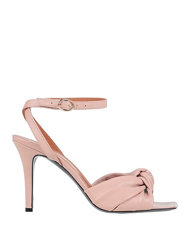 VIA ROMA 15 Sandals Pink Leather