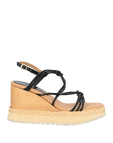 PALOMA BARCELÓ Sandals Black Leather