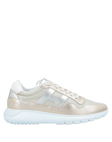 HOGAN Sneakers Platinum Leather, Textile fibres