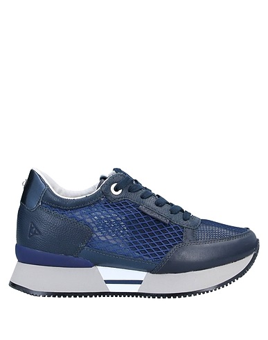 APEPAZZA Sneakers SPORT Blue Leather, Textile fibers