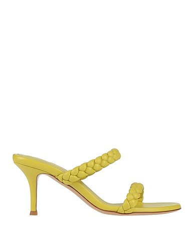 GIANVITO ROSSI Sandals Lime green Soft Leather