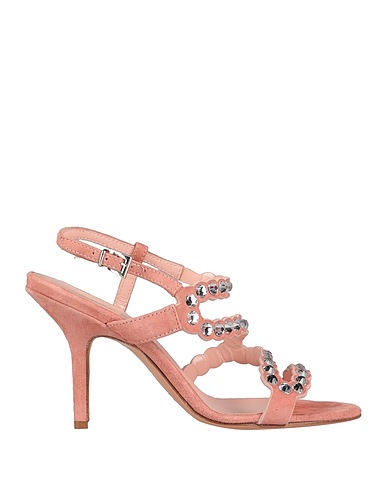 ANNA F. Sandals Pink Leather