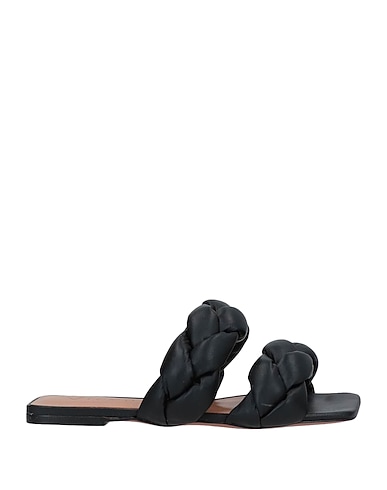 VICENZA) Sandals Black Soft Leather