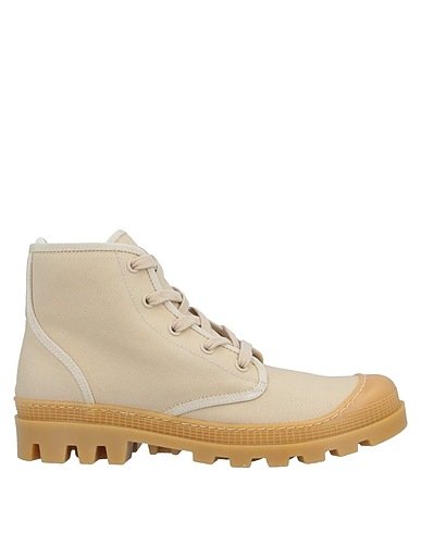 GIA COUTURE Ankle boot Beige Textile fibers