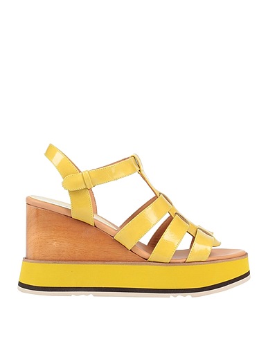 PALOMA BARCELÓ Mules and clogs Yellow Soft Leather