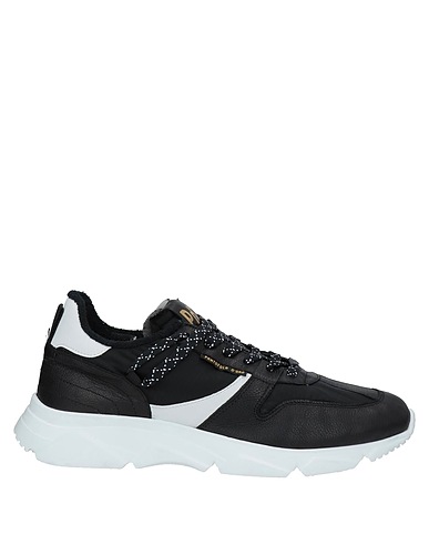PANTOFOLA D'ORO Sneakers Black Calfskin, Textile fibres