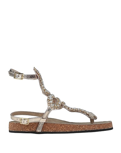 STRATEGIA Flip flops Gold Soft Leather
