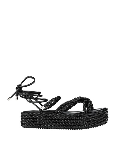 181 Sandalen Schwarz Gewebefasern