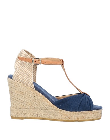 TONI PONS Espadrillas Blu notte Pelle, Fibre tessili