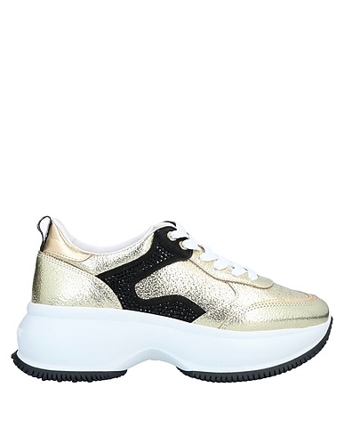 HOGAN Sneakers Gold Leather