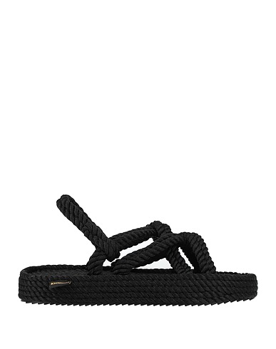 BOHONOMAD Sandalen Schwarz Gewebefasern