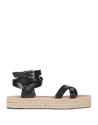 ISABEL MARANT Espadrilles Black 100% Calfskin