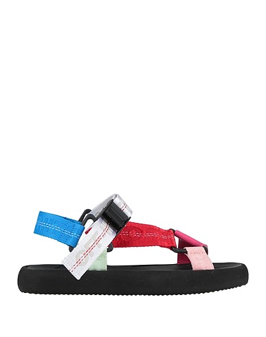 OFF-WHITE™ Sandals Fuchsia Leather, Textile fibers