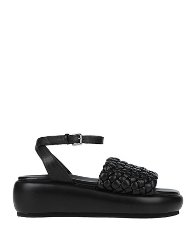 STRATEGIA Sandals Black Textile fibres