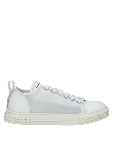 GIUSEPPE ZANOTTI Sneakers White Soft Leather, Other Fibres