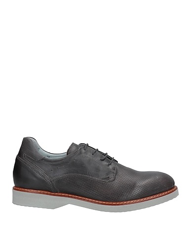 NERO GIARDINI Laced shoes Lead Soft Leather