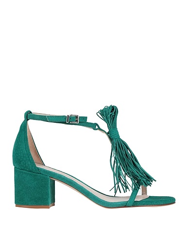 SCHUTZ Sandalen Grün Leder