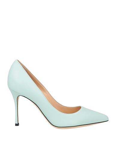 SERGIO ROSSI Court Sky blue Leather
