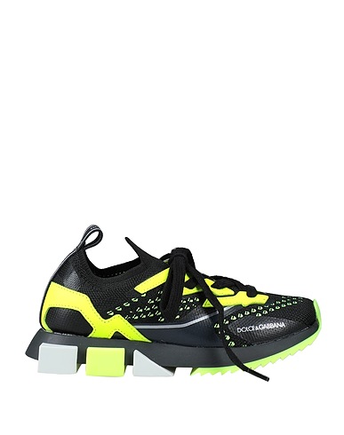 DOLCE&GABBANA Sneakers Black 89% Polyester, 11% Calfskin
