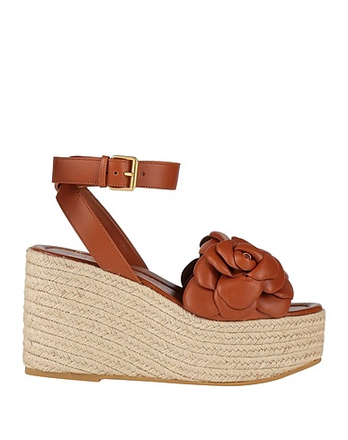 VALENTINO GARAVANI Espadrillas Marrone Pelle