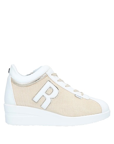 RUCOLINE Sneakers Beige Soft Leather, Textile fibres