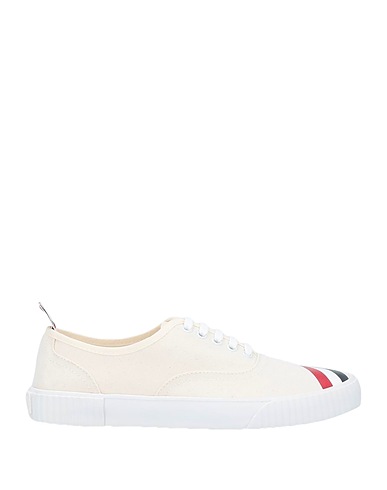 THOM BROWNE Sneakers Ivory Textile fibers