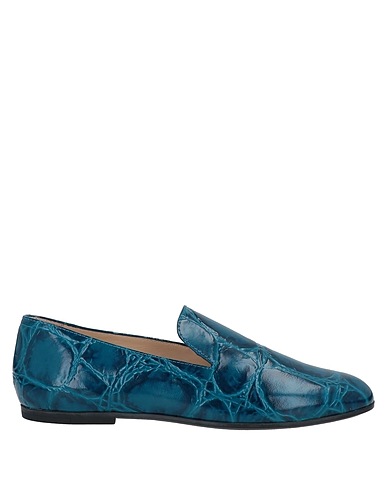 TOD'S Mokassins Aquamarin Kalbsleder