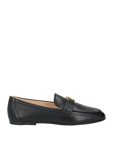 TOD'S 모카신 블랙 가죽