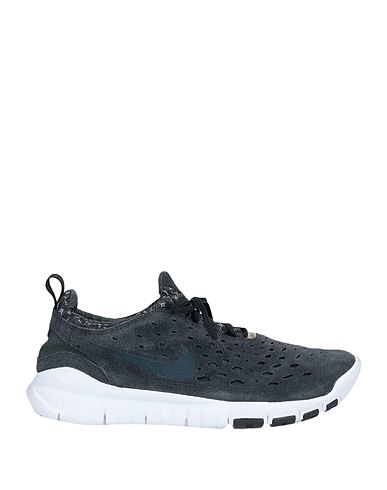 NIKE Sneakers Braungrau Leder, Gewebefasern