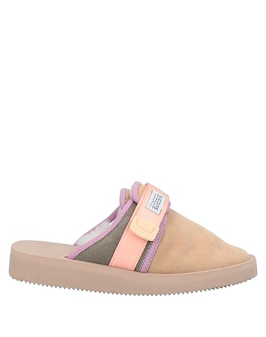 SUICOKE Mules and clogs Beige Cow leather