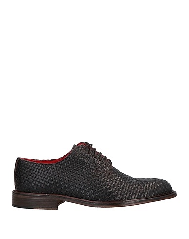 OFFICINE DEL GOLFO Laced shoes Chocolate brown Leather