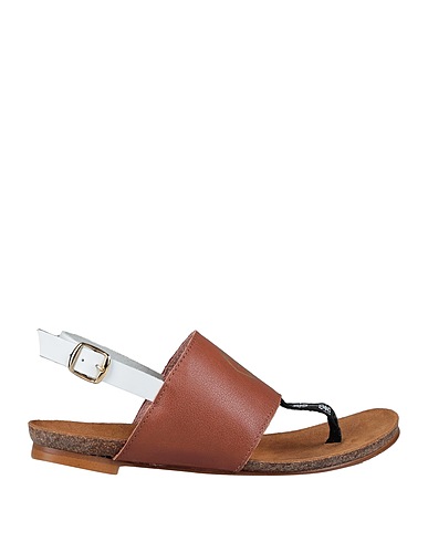 CUPLÉ Flip flops Brown Leather