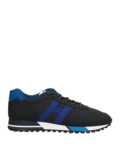 HOGAN Sneakers Black Textile fibers, Soft Leather