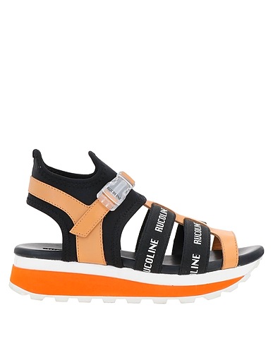 RUCOLINE Sandals Black Textile fibres