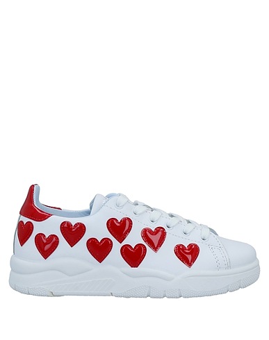 CHIARA FERRAGNI Sneakers White Soft Leather, Other Fibres