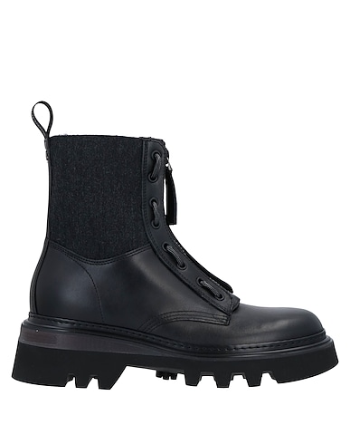 WOOLRICH Ankle boot LOGGER WOMEN CALF
 Black 100% Calfskin, Textile fibers