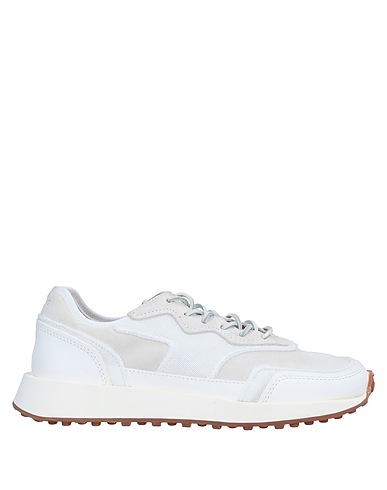 BUTTERO® Sneakers White Leather, Textile fibres