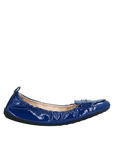 TOD'S Loafers Blue Soft Leather