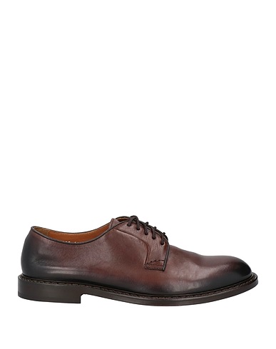 DOUCAL'S Laced shoes Dark brown Leather