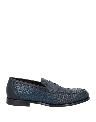 SANTONI Loafers Midnight blue Leather