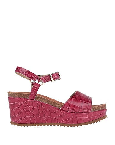 CUPLÉ Sandalen Purpur Leder