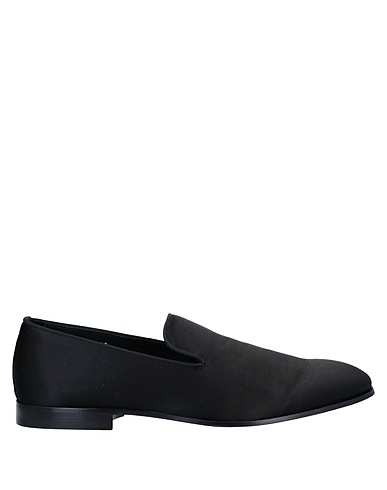 DOUCAL'S Loafers Black Textile fibres