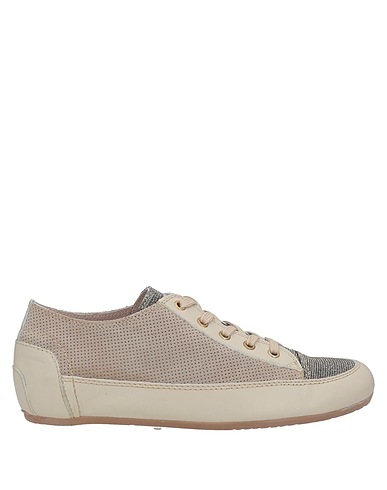 TOSCA BLU Sneakers Taupe Soft Leather, Textile fibres