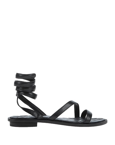 HADEL Flip flops Black Leather