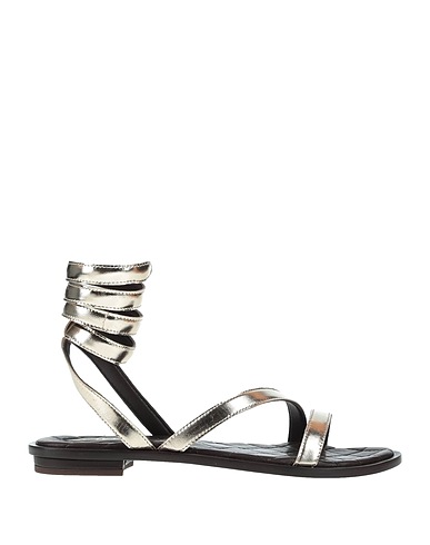 HADEL Sandalen Platin Leder